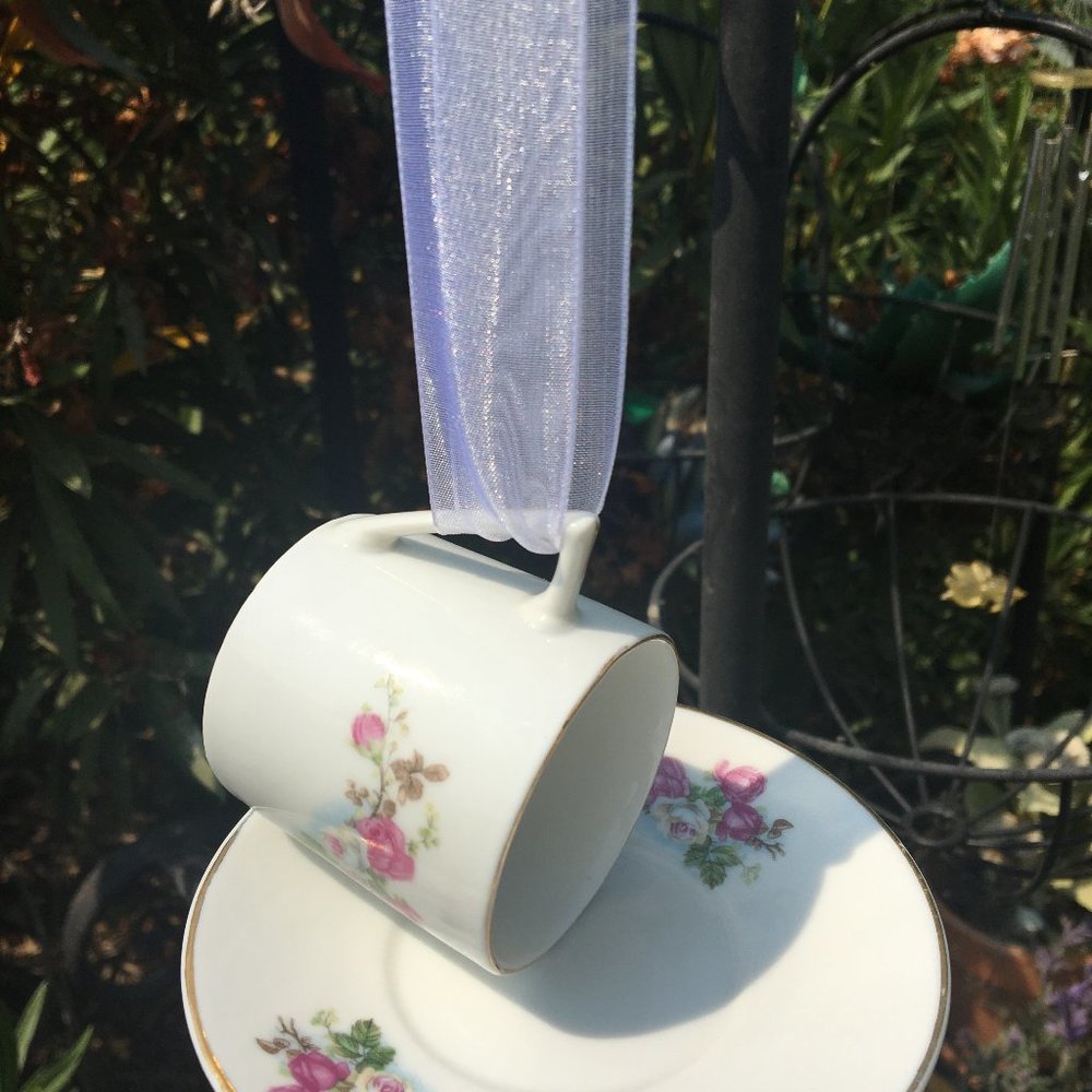Tea Cup Bird Feeder